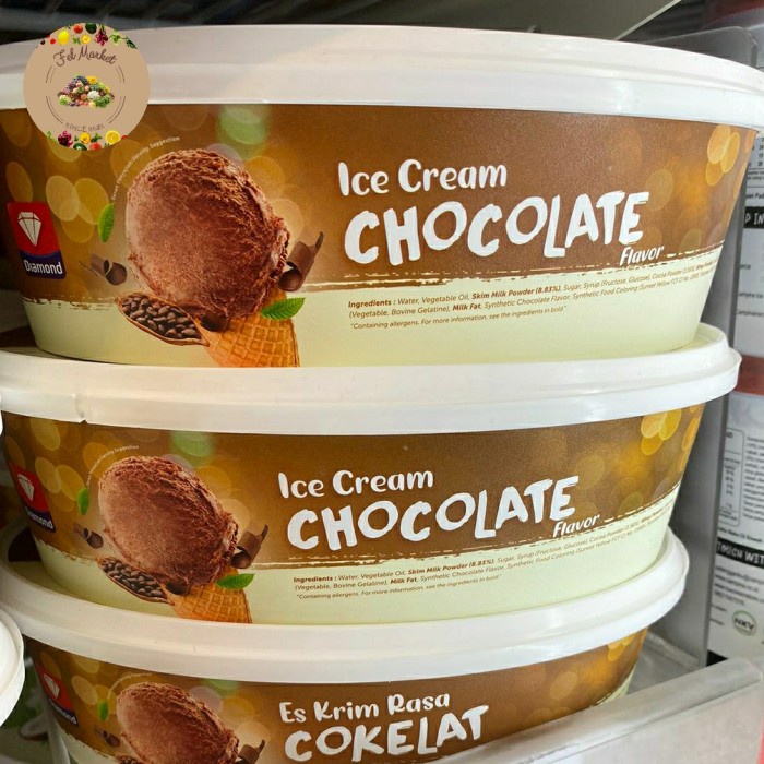 

Es Krim Chocolate Flavor | Es Krim Diamond Coklat 700 ml