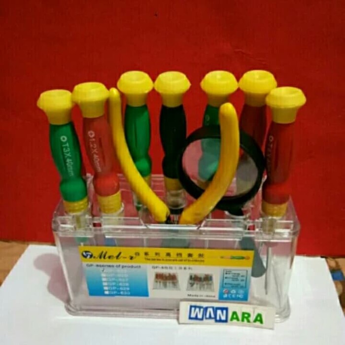 Anggit obeng toolset alat servis lengkap alat servis hp komputer dll