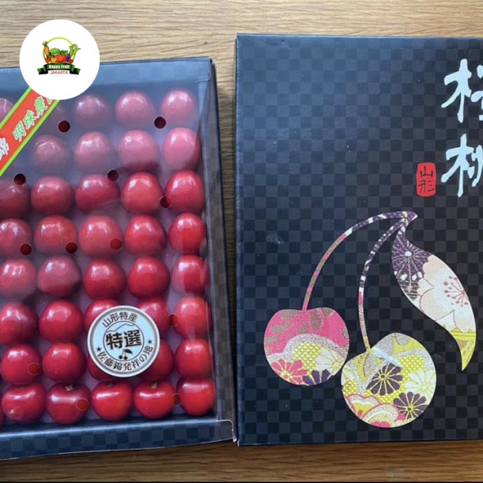 

Japanese Takasago Sakurabon Cherry | Buah Cherry jepang original box