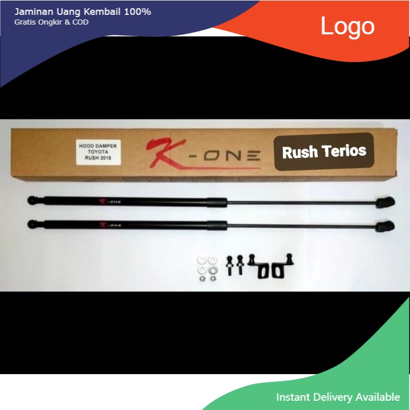 Engine hood shock kap mesin Damper hidrolik Rush Terios 2018-2022 Little variasi mobil