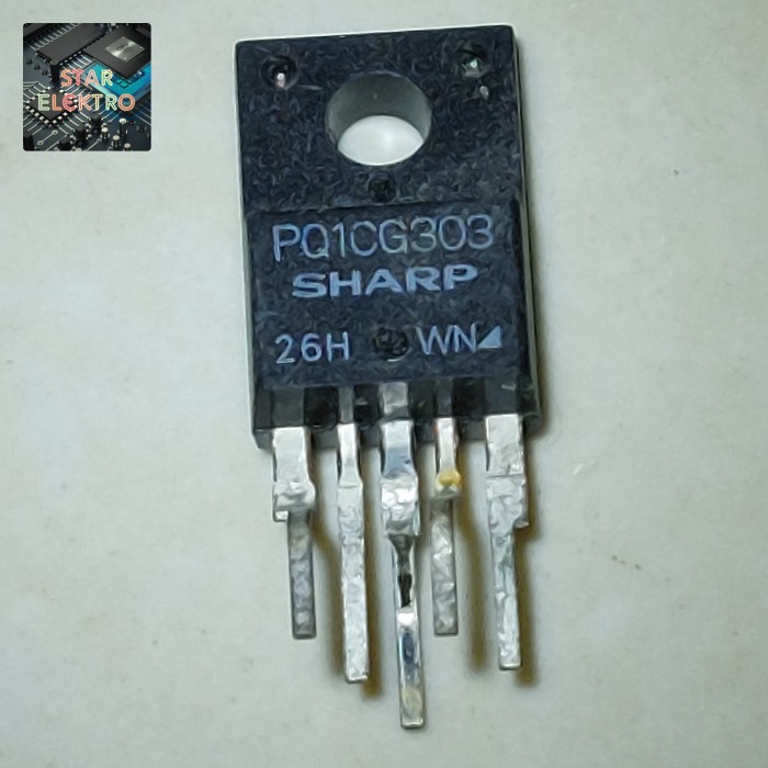 PQ1CG303 SHARP PQ 1CG303 Chopper Regulator IC To-220f-5 PO1CG303