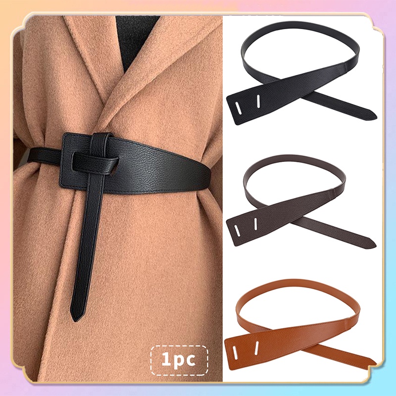 Ikat Pinggang Wanita Pinggang Simpul Ikat Pinggang Wanita Berbalut Lebar Sederhana