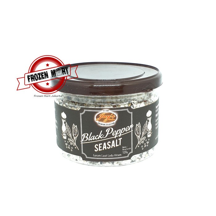 

NEW Promo Best Seller Jay`s Black Pepper Sea Salt / Jays Garam Laut Lada Hitam Premium 120Gr