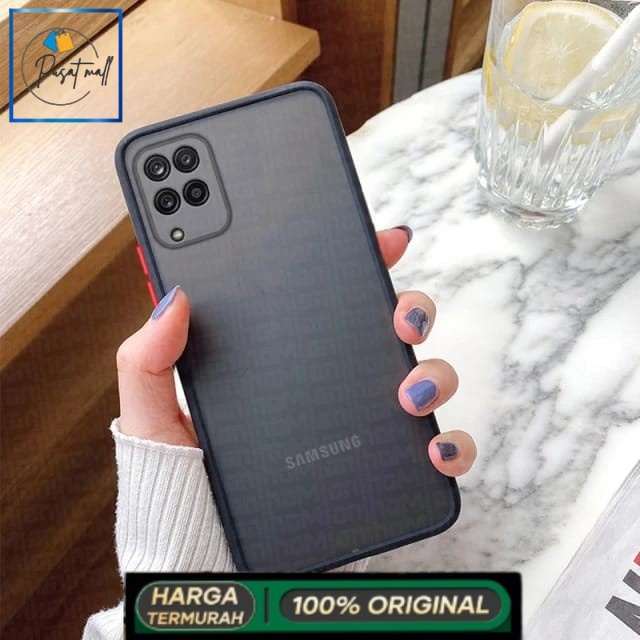 SAMSUNG GALAXY M62 SOFT CASE MATTE COLORED FROSTED - Hitam