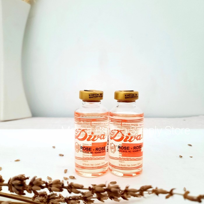 

JKL0182 DIVA Perisa Perasa Aroma Mawar ROSE Food Essence Flavour 30 ml Wangi