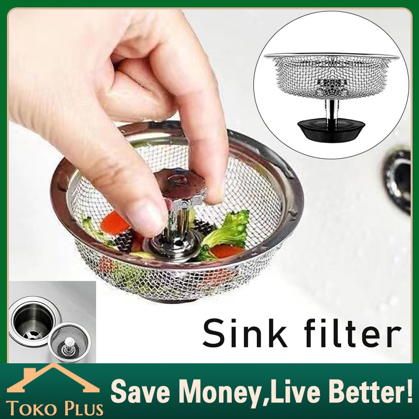 Saringan Afur Bak Cuci Piring Wastafel Stainless Steel / Filter Penyaring Saluran Air Bahan Stainles