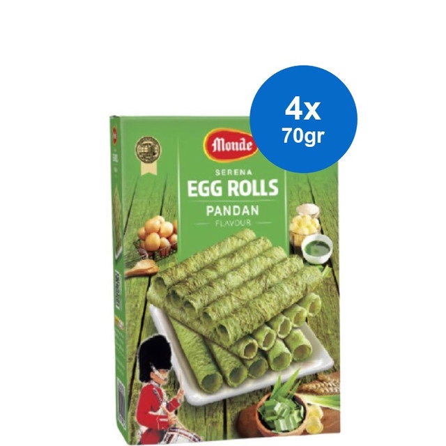 

Monde Serena Egg Roll Cookies Pandan 70 gr x 4