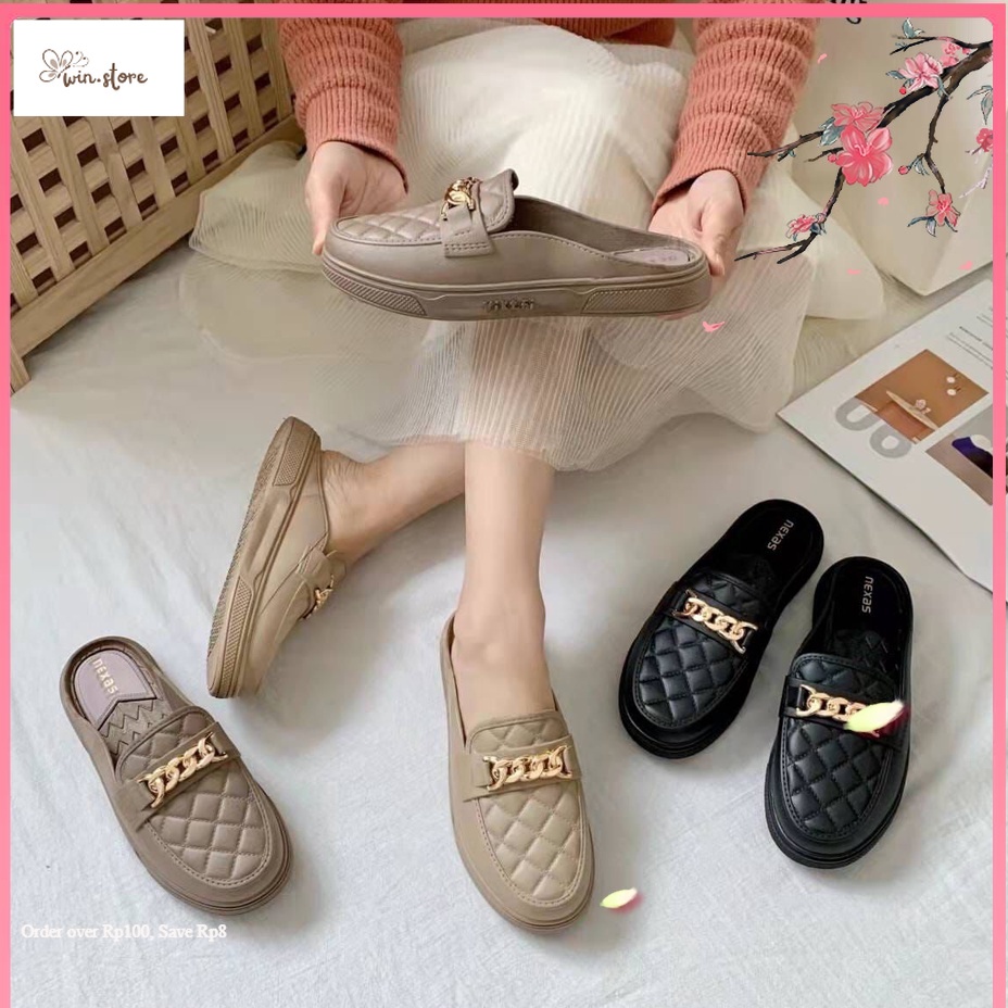 Sneakers Terbaru / Sandal Jelly Selop Wanita TITAN H 8012 - 2 / Sandal Import New