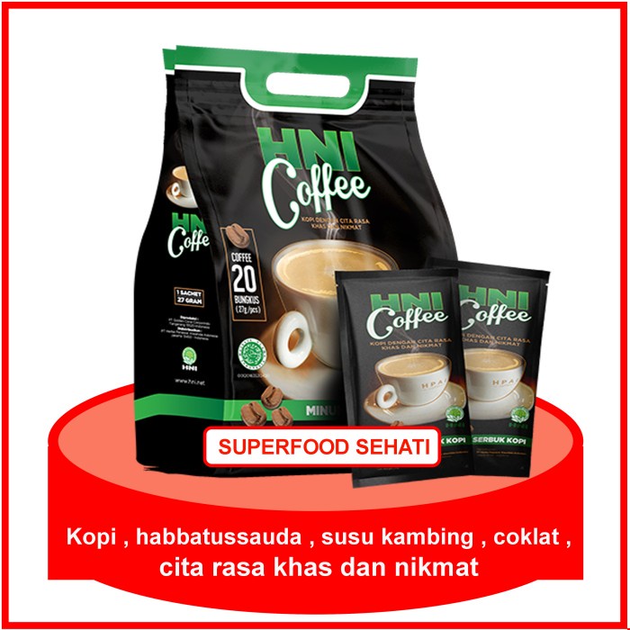 

kopi hpai hni coffee dengan cita rasa yang khas dan mantap
