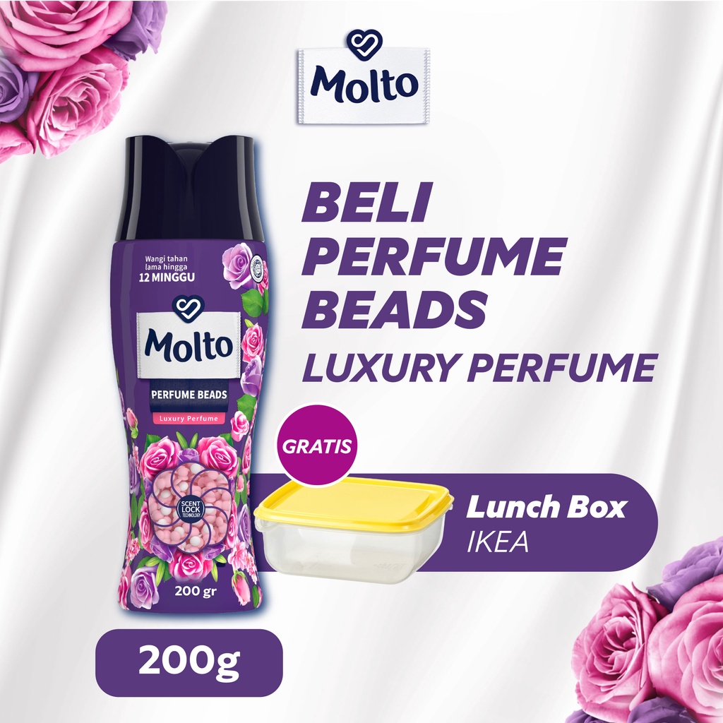 Beli 1 Molto Beads Luxury Perfume 200g Gratis IKEA Lunch Box