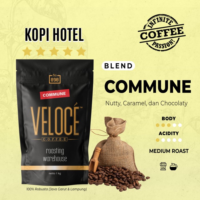 

Kopi Commune 1 Kg House Blend Robusta - Giling Halus