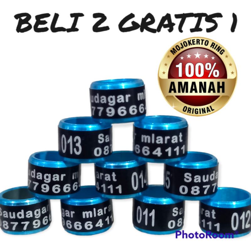 RING BURUNG MURAI/KENARI/LOVEBIRD/PERKUTUT/KACER/MERPATI/ANIS MERAH/RING BURUNG UKURAN 3,5MM