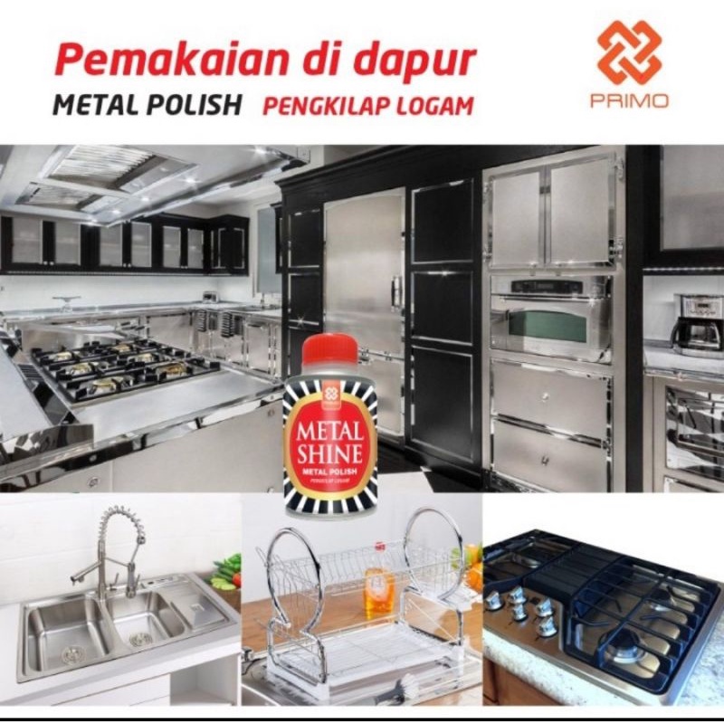 COD Primo Primo Metal Shine/Metal Polish Pengkilap Logam 100 ml Primo Metal Shine Polish
