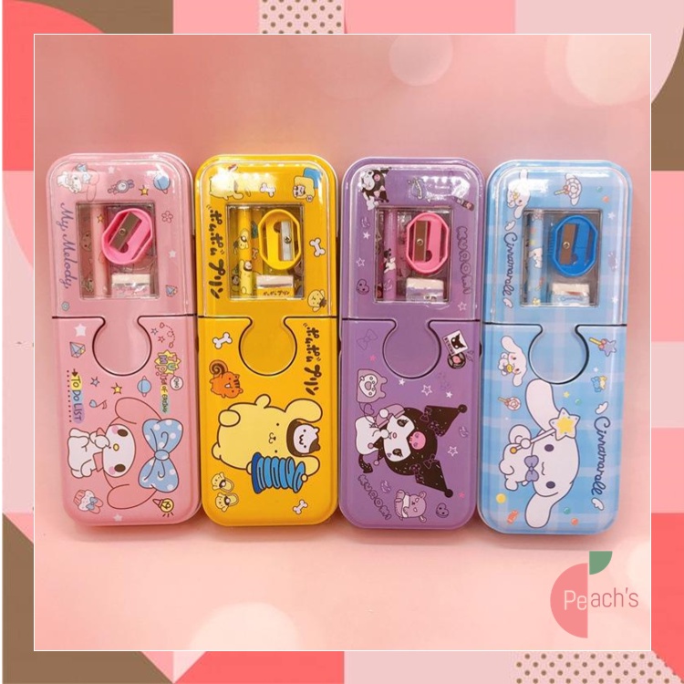 

PEACHs - S6003 Kotak Pensil Sanrio Bening 2 Tingkat / Kotak Pensil Sanrio / Kotak Pensil Magnet / Kotak Pensil Anak / Kotak Pensil