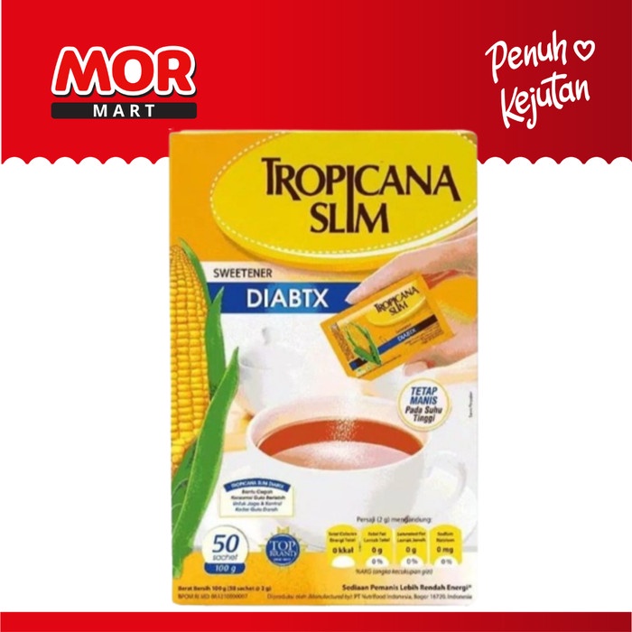 

TROPICANA SLIM Diabetic Sugar 50x2gr