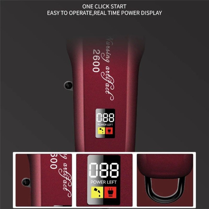Alat Cukur Rambut Kemei KM 2600 PG Hair Clipper LCD Cukuran KM PG2600