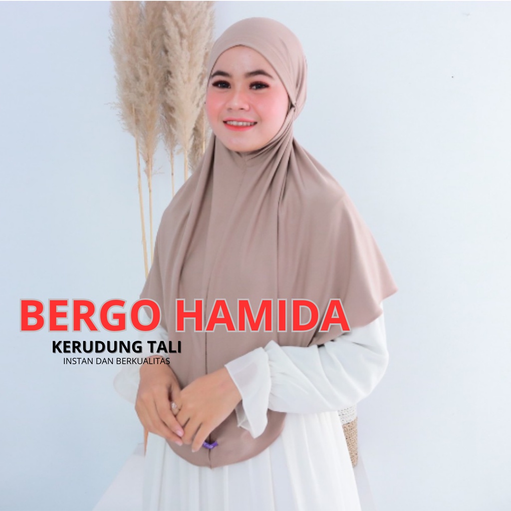 Bergo Jersey Tali Non Pet I Hamida Hijab Bergo Instan Jersey Premium I Bergo Maryam Jersey Jumbo