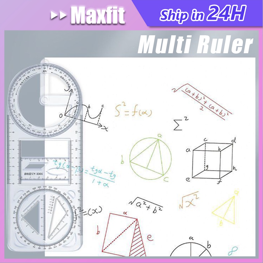 

Penggaris Multifungsi Geometri Penggaris Busur Derajat Multifungsi Ruler Hadiah Kreatif Alat Tulis Sekolah Kantor Perlengkapan Belajar Alat Ukur