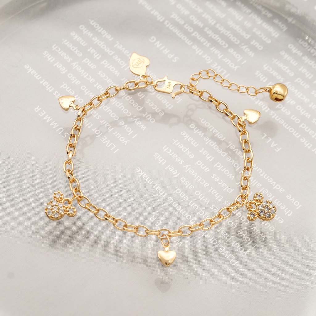 Lavish Jewelry 60B Couple Gelang Anak Titanium bangle segar bracelet terbaru Perempuan Emas Bayi Mud