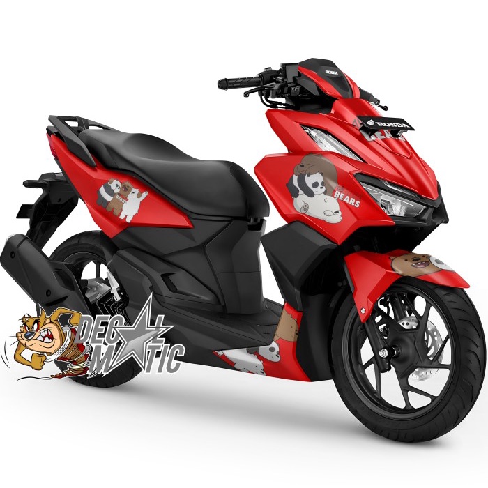 Decal Vario 160 Full Body Stiker Full Body Motor Honda Vario 160 - Bare Bears