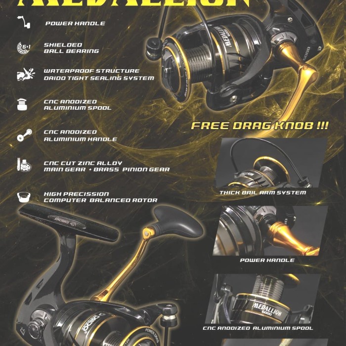 Reel Daido MEDALLION 6000 Power Handle