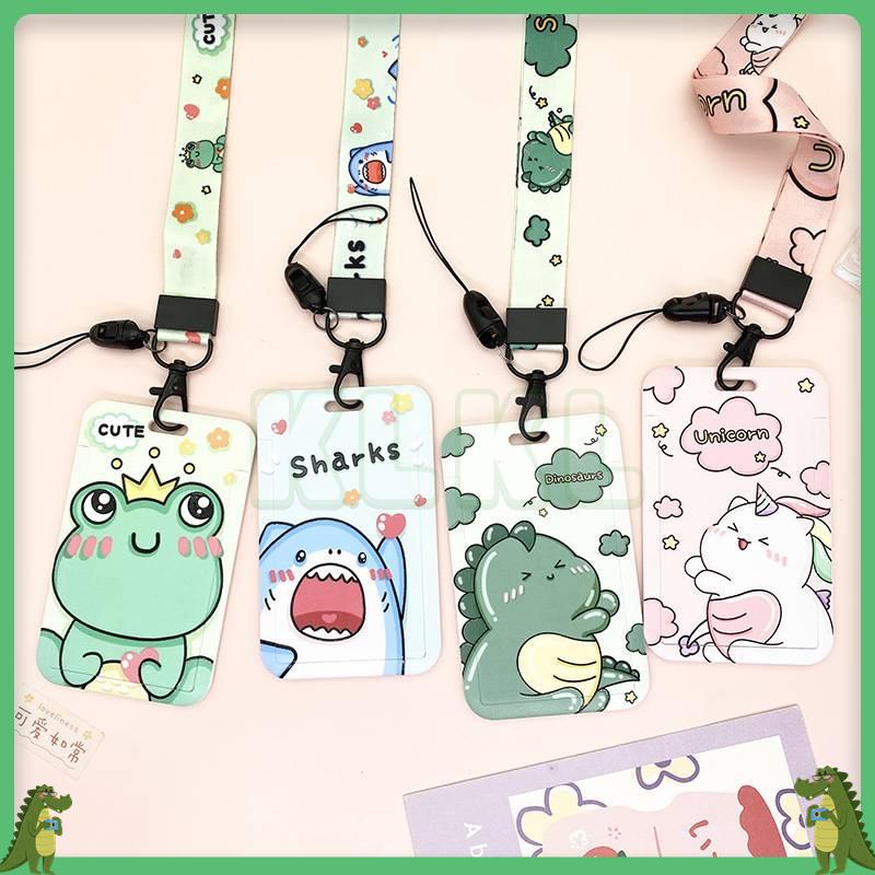 

✨ KLKL ✨ Tali lanyard id card Penutup Kartu Hewan Kartun name tag id card gantungan id card lucu tempat id card kalung