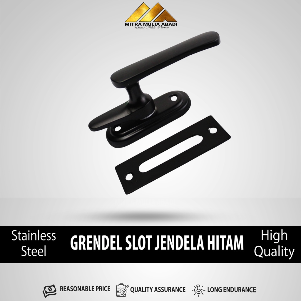 ID RAMBUNCIS JENDELA ALUMINIUM TEBAL HITAM GRENDEL SLOT JENDELA SLOT JENDELA