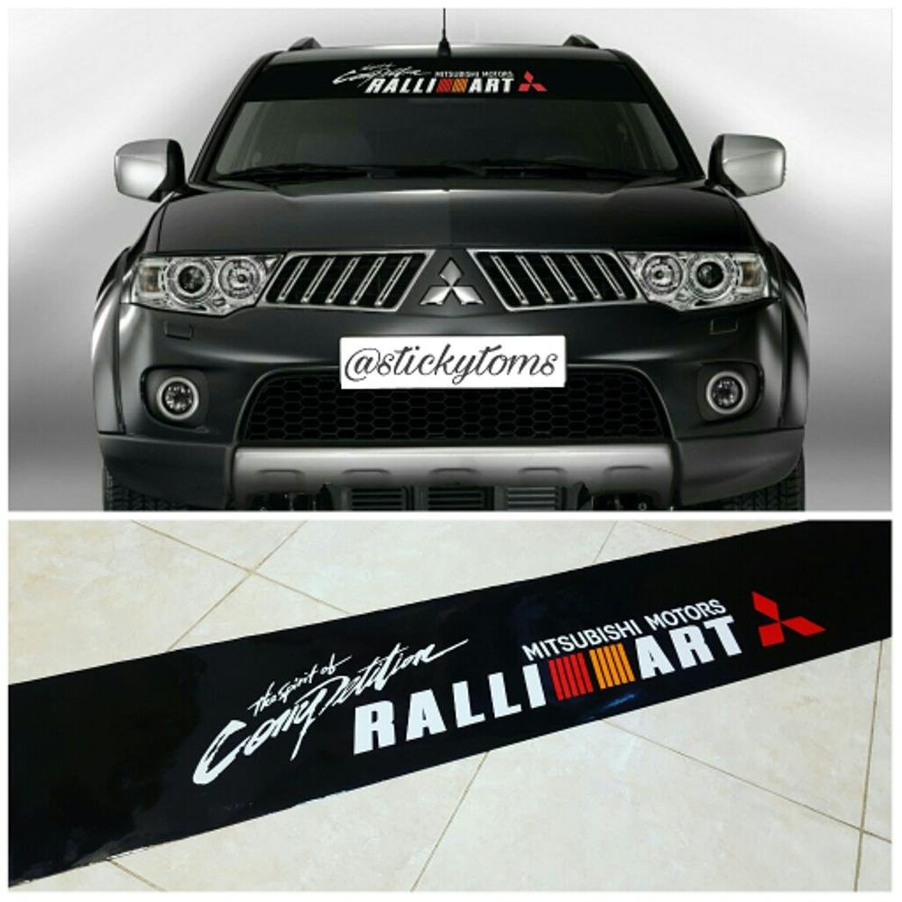 TERMURAH Cutting Sticker Mobil stiker Kaca Depan Rally Art Corporation