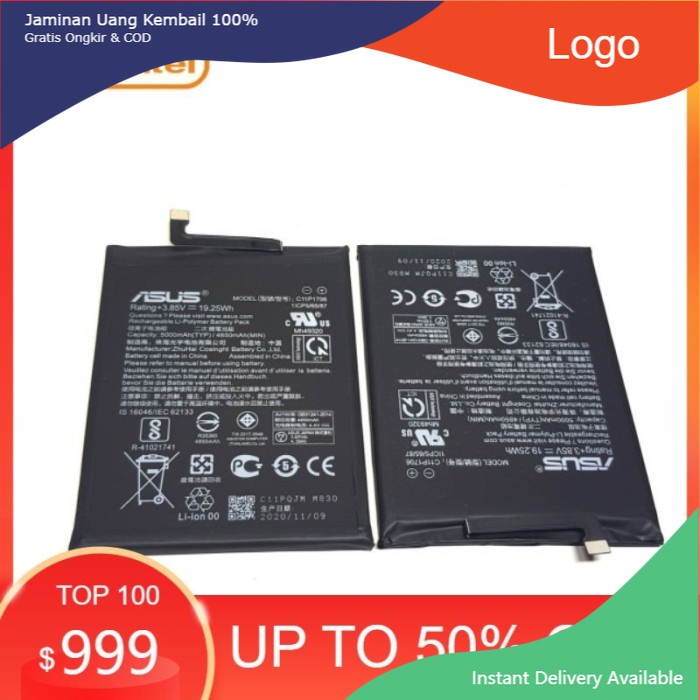 BATTERY ORI 100% ASUS ZEN MAX PRO M1/C11P1706