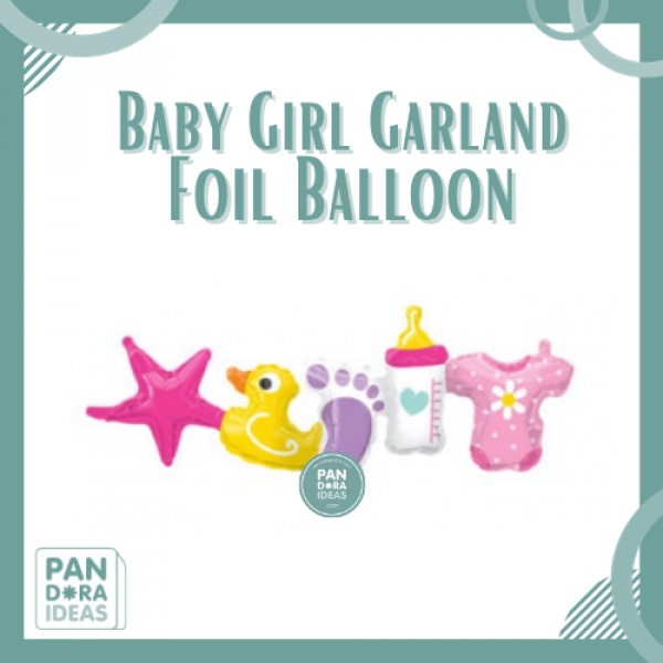 41" Balon Garland Baby Girl | Balon Foil Garland