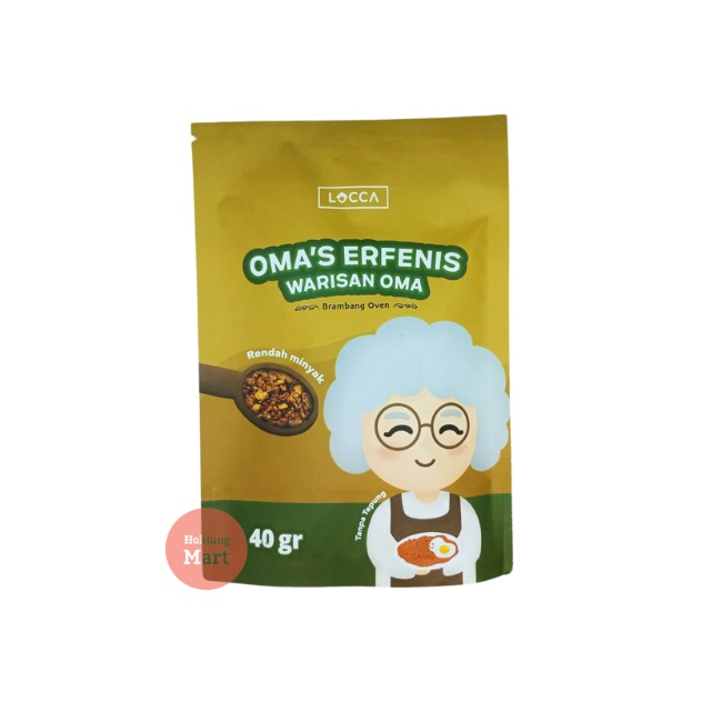 

Locca Bawang Goreng OMA'S ERFENIS Brambang Oven Rendah Kalori 40 gram