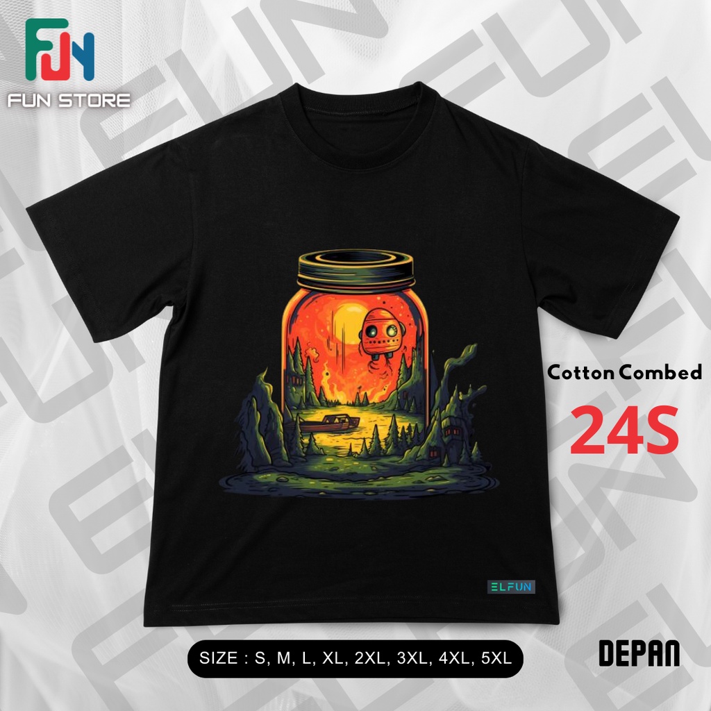 Baju Vintage wanita Pria Aquarium Adventure time Kaos Aestetic Dewasa Oversize M XL XXL S 5XL XXXXL 