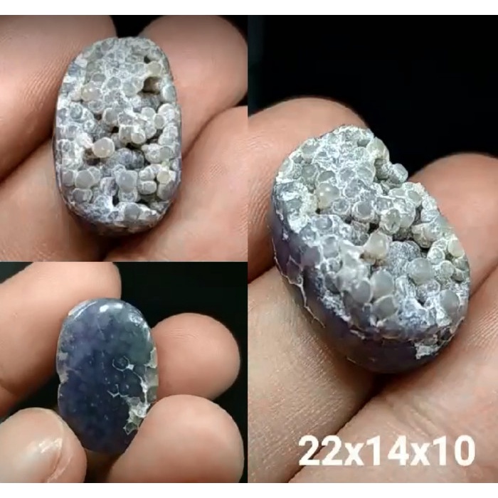 Natural Batu Akik Lumut Manakara Motif Gambar Kecubung Ungu Antik 4