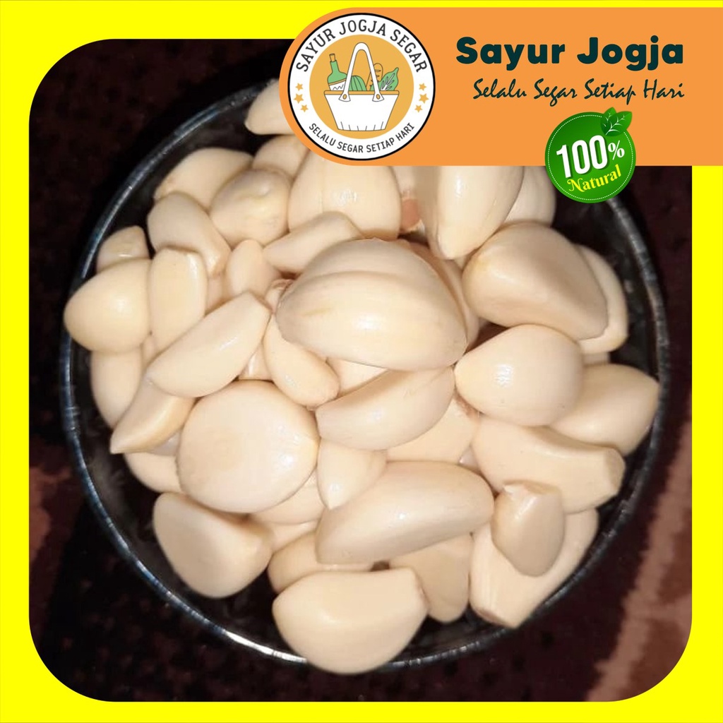 

BAWANG PUTIH KUPAS per 250Gram