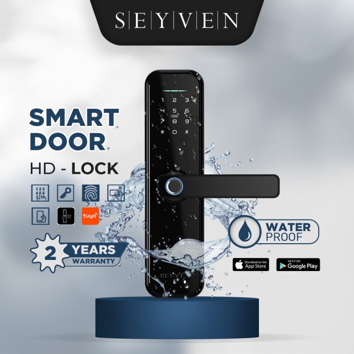 

[COD]- SEYVEN SMART DIGITAL LOCK ACCESS DOOR KUNCI PINTU DIGITAL SMART DOOR - HD-TUYA