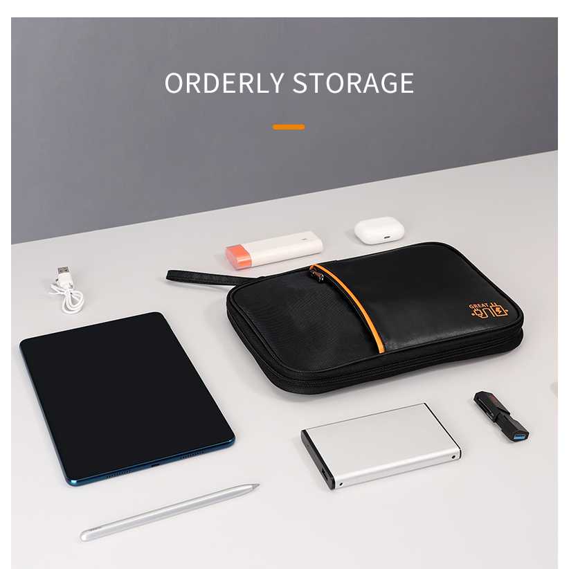 Tas Travel Organizer Pouch Multifunctional Storage Electronic Bag