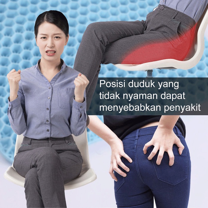 Terlaris ✨-Alas Duduk Silikon Bantal Alas Duduk Silicon Empuk Nyaman Adem