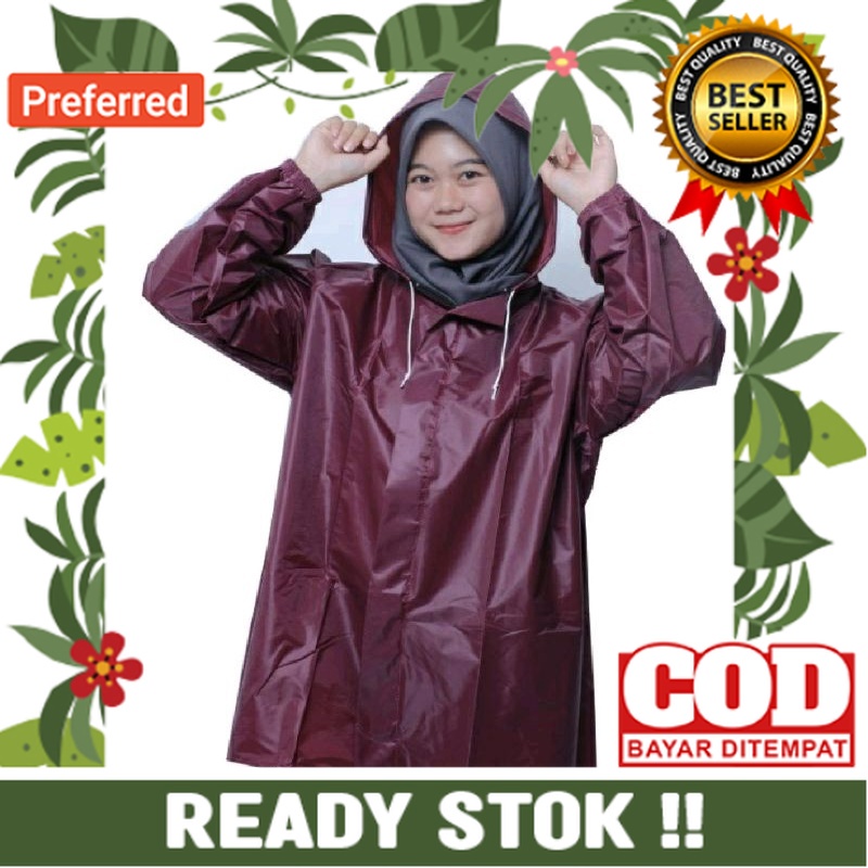 Mantel Jas hujan Baju celana Bahan parasut tebal// JAS HUJAN | JAKET HAS HUJAN | MODEL BARU KEKINIAN