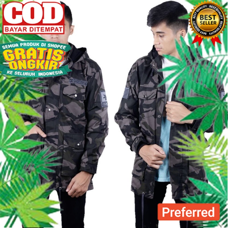 Jaket Parka Loreng US Army SENSOR// ANAK DEWASA REMAJA JAKET EKREN JAKET MURAH JAKET PARKA JAKET PAR