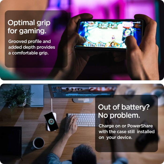 Case Samsung Galaxy Note 20/Ultra Spigen Rugged Armor Silicone Casing - Note 20 Ultra