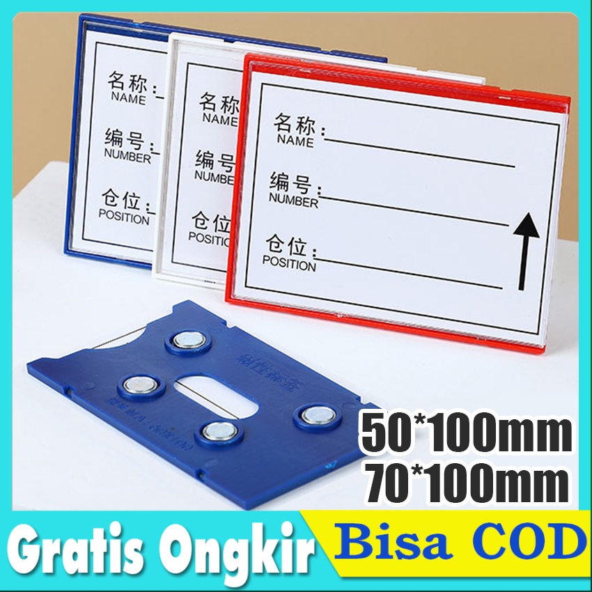 

Magnetik Label Harga/Price Tag Holder /Price Tag Card Price Tag Holder Minimarket Price Tag Label Holder
