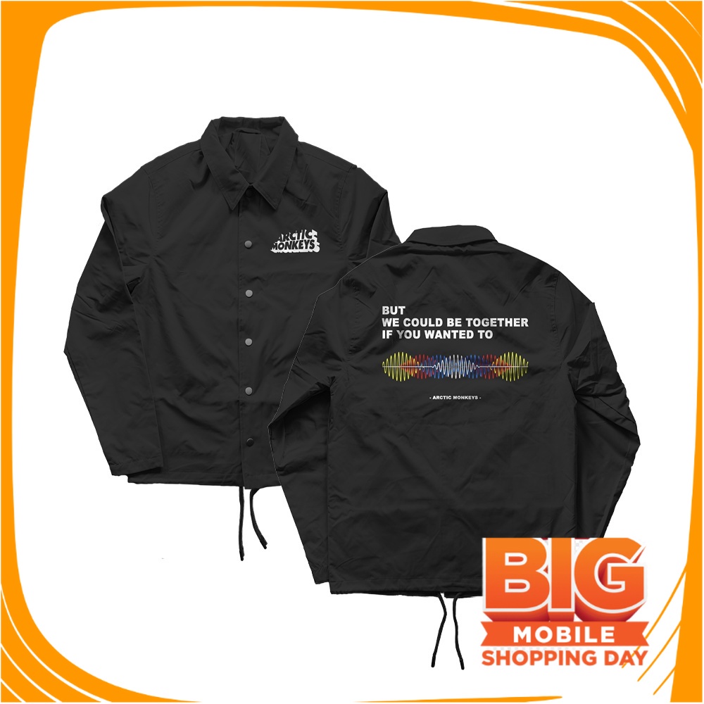 JAKET MURAH COACH TREND/ WINDBREAKER COACH JACKET BAND ARCTIC MONKEYS | JAKET PRIA WANITA BAHAN PARA