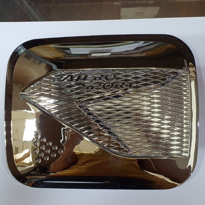 Tank cover chrome model EVO All new pajero 2016-2021 Aksesoris mobil