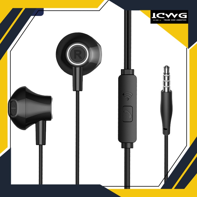 Terlaris YLV Headset YLV Wired Headset Wired Earphone Bass In-Ear Deep Bass Stereo With Microphone A