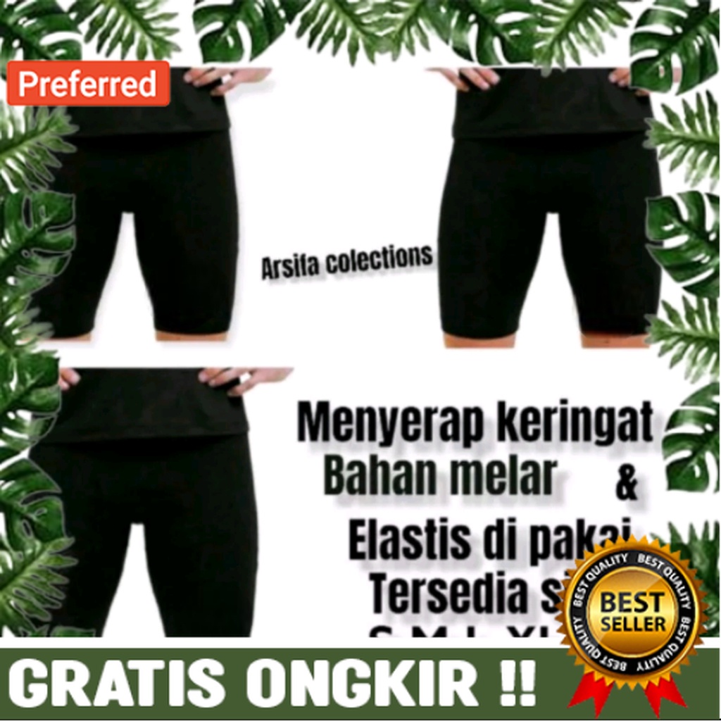 Celana Legging pendek olahraga celana legging sport pria wanita / legging pendek cewe /celana Basela