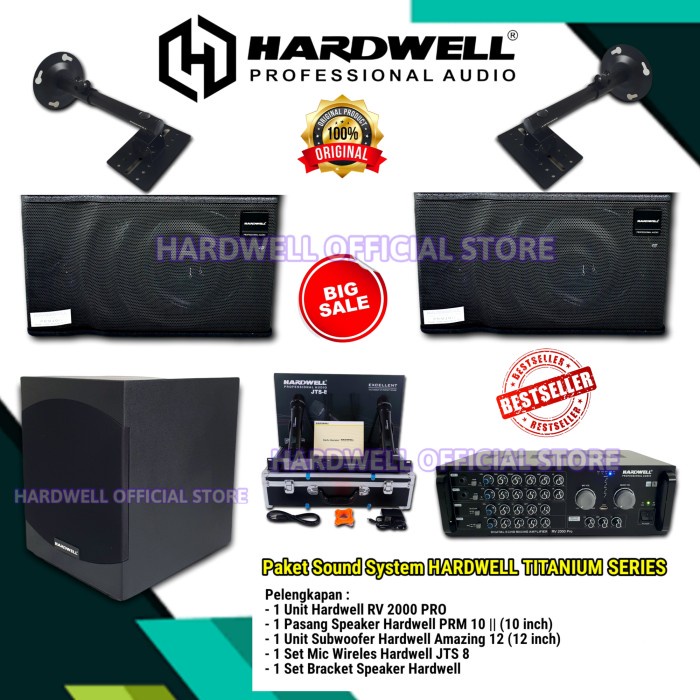 Paket Karaoke Hardwell / Paket Sound System Hardwell TITANIUM Series