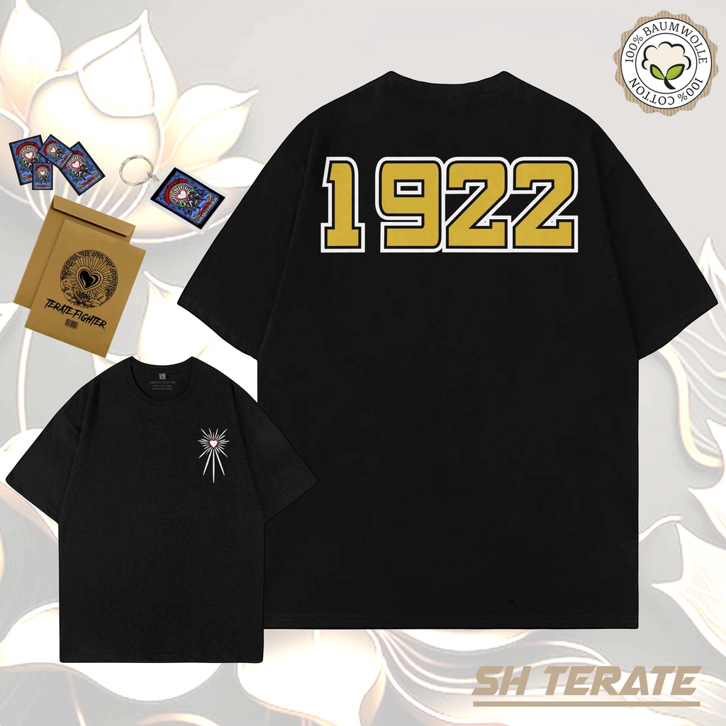 Kaos  PSHT Setia Hati Terate 1922-GOLD Kaos PSHT 1922 Raja tega Srikandi SH