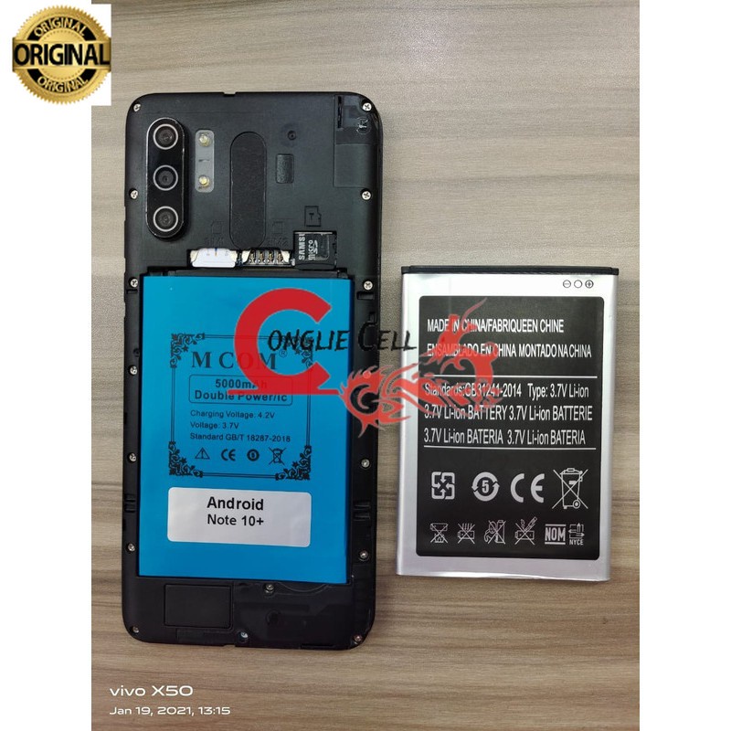 Battery Batre Baterai Double Power Mcom Android Note 10+ 10 Plus