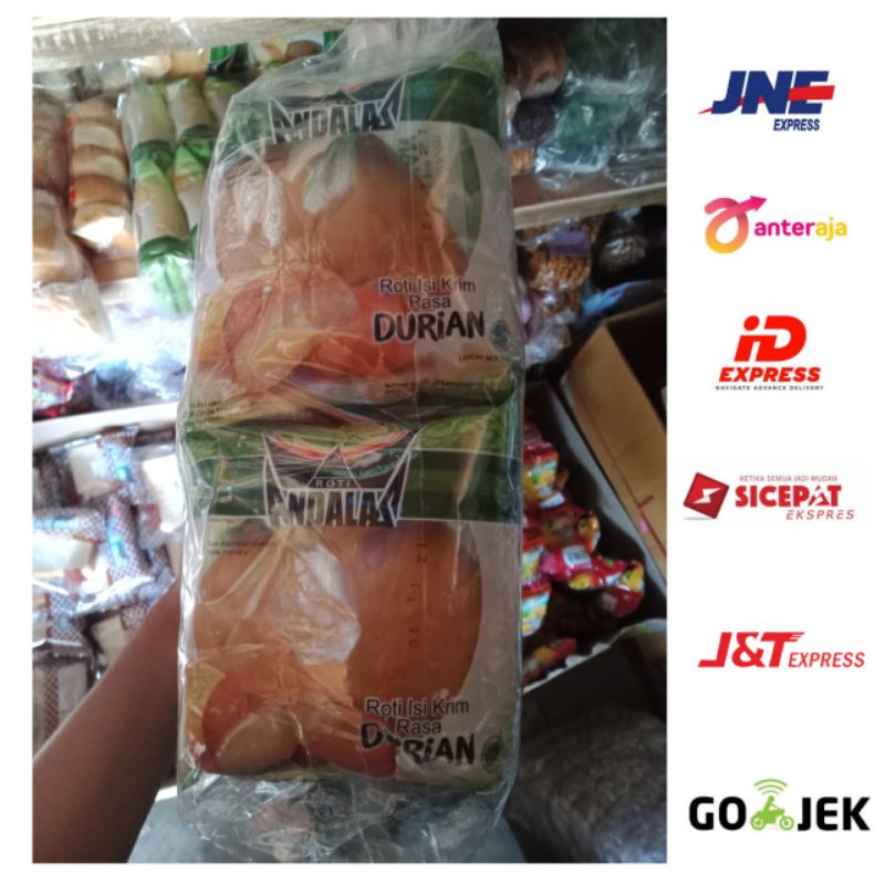 

Andalas Roti Krim Rasa Durian 1 Pack Isi 10 Pcs== TOKO TEMOK