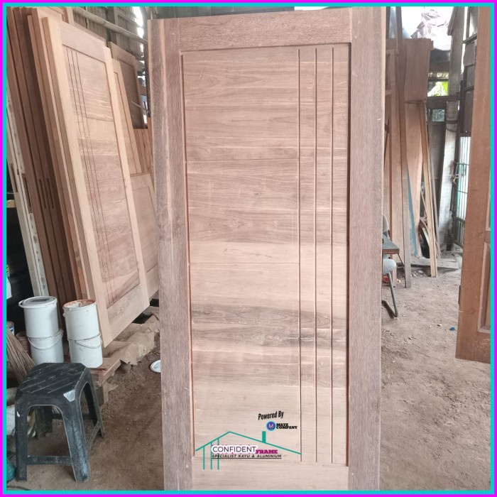 Daun Pintu Minimalis/Pintu Kayu/Pintu Kamar/Pintu Kantor Custom